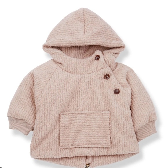1 + IN THE FAMILY Rose Arcalis Jacket Pink Girls Size 12 Months Back Zipper - Picture 1 of 6